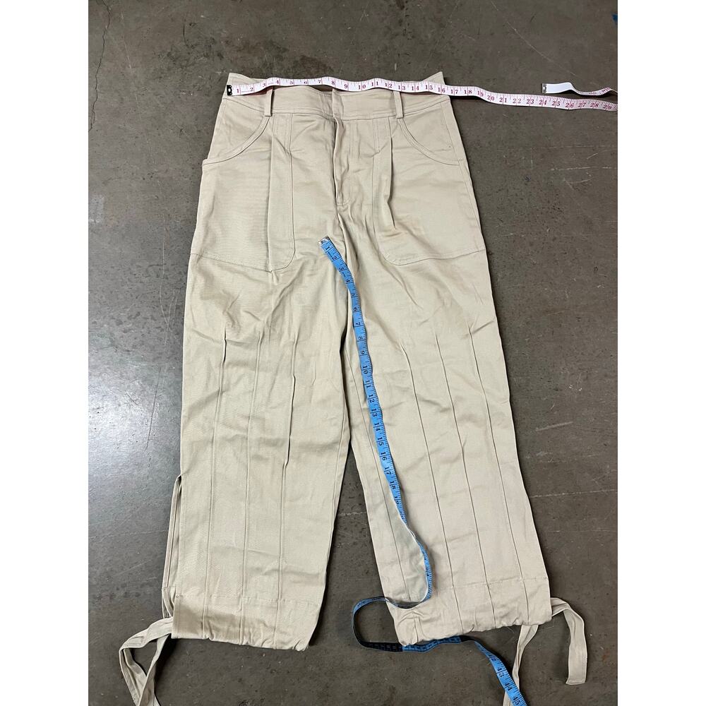 Parker Pants - Natural /  high waist / ankle tie / 10 - Picture 3 of 10